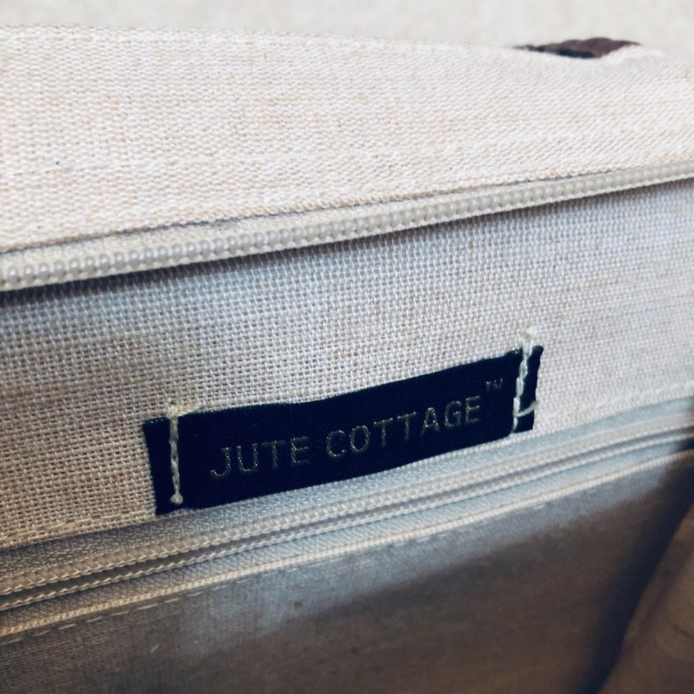 Jute Cottage Natural Fiber Stamped Bag - Picture 6 of 7